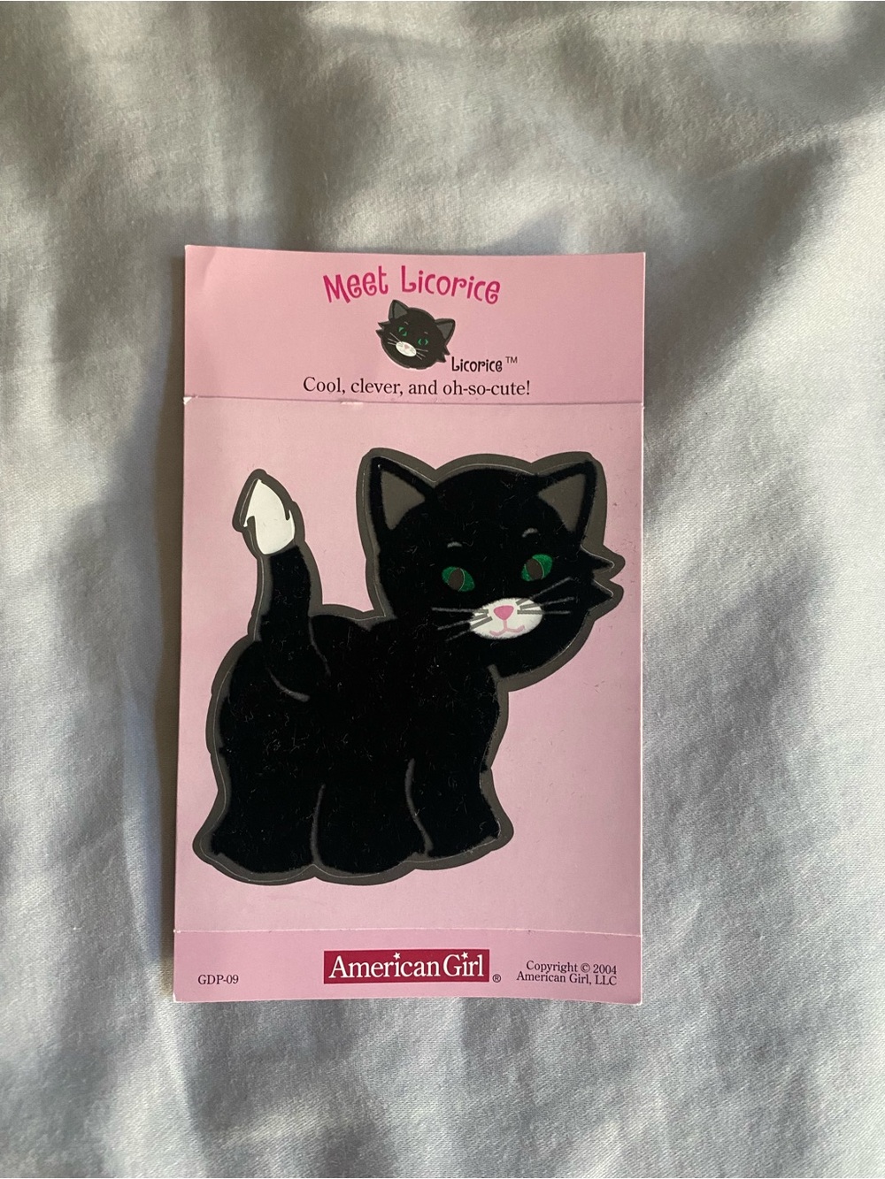 American Girl Meet Licorice Black Cat Sticker
